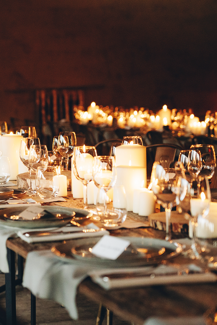 KTCHN Corporate Candle Lights Tables
